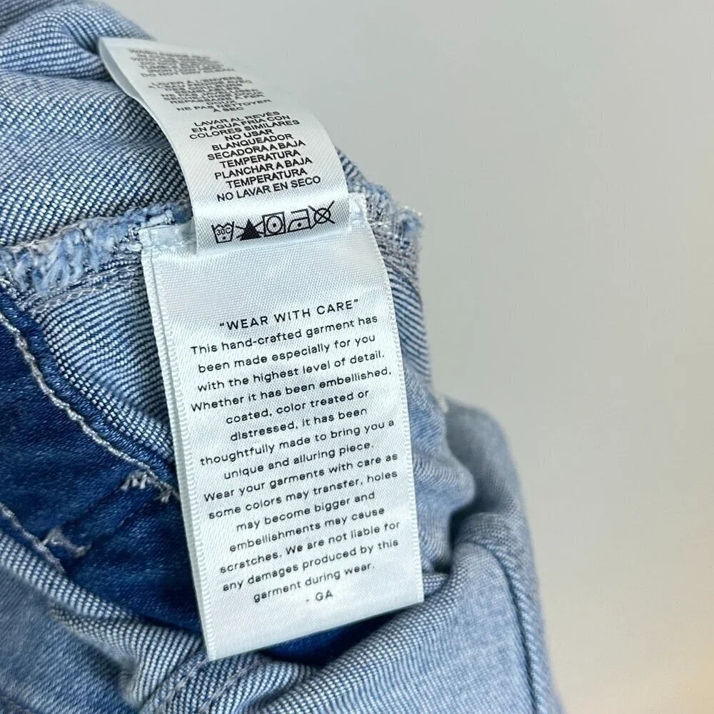 GOOD AMERICAN Fit for Success Denim Utility Dress Denim Medium Blue Size Small - Picture 10 of 16